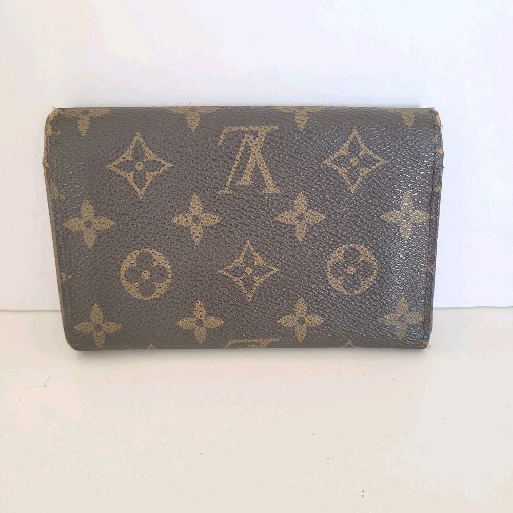 Louis Vuitton Portefeuille Tresor Bifold Wallet Medium Monogram Brown Vintage - Picture 2 of 13